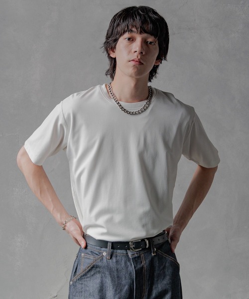 HARE(ハレ)の「【接触冷感 汗シミ低減】ICYポンチコンパクトカットソー(HARE)(Tシャツ/カットソー・メンズ・ブラック/ホワイト/ピンク・SMALL/MEDIUM)」の20枚目の写真