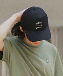 Calvin Klein(JoENC)Calvin Klein/JoNC LOGO GRAPHIC PRINT BASEBALL CAP x[X{[Lbv(Lbv)