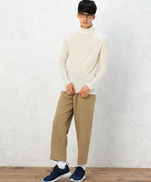 green label relaxing（グリーンレーベルリラクシング）の「□STRC/FLN WD U/P 9/L パンツ◆（その他パンツ・メンズ・ベージュ/オリーブ・X-LARGE/MEDIUM/LARGE/SMALL）」の6枚目の写真