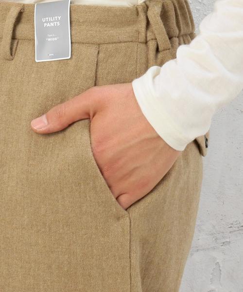 green label relaxing（グリーンレーベルリラクシング）の「□STRC/FLN WD U/P 9/L パンツ◆（その他パンツ・メンズ・ベージュ/オリーブ・X-LARGE/MEDIUM/LARGE/SMALL）」の8枚目の写真