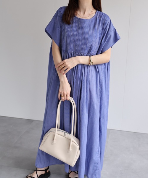 セール】＜sakishimatokyo premium＞ピンタック入り ストライプ