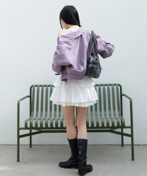 3.3 Field Trip （3.3フィールドトリップ）の「3.3 Field Trip／レースミニスカート（スカート・レディース・ブラック/アイボリー・FREE）」の5枚目の写真