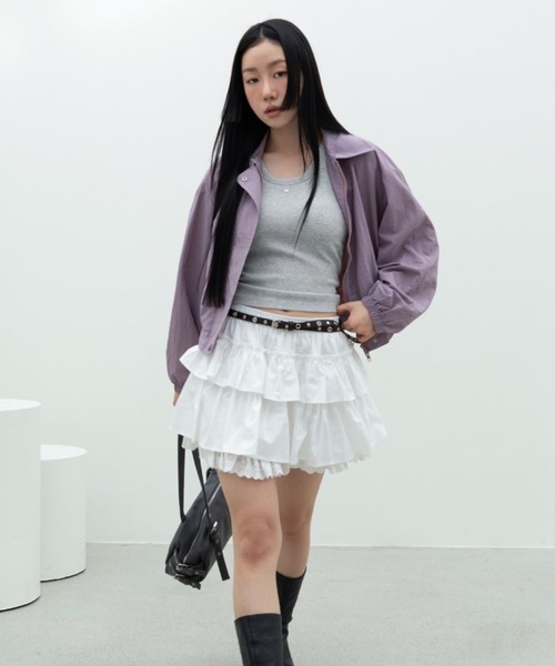 3.3 Field Trip （3.3フィールドトリップ）の「3.3 Field Trip／レースミニスカート（スカート・レディース・ブラック/アイボリー・FREE）」の6枚目の写真