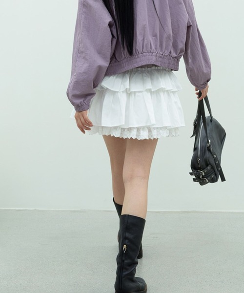 3.3 Field Trip （3.3フィールドトリップ）の「3.3 Field Trip／レースミニスカート（スカート・レディース・ブラック/アイボリー・FREE）」の9枚目の写真