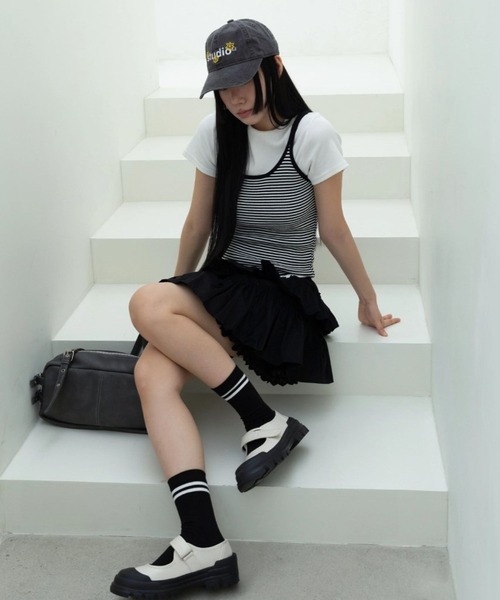 3.3 Field Trip （3.3フィールドトリップ）の「3.3 Field Trip／レースミニスカート（スカート・レディース・ブラック/アイボリー・FREE）」の12枚目の写真