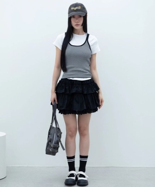 3.3 Field Trip （3.3フィールドトリップ）の「3.3 Field Trip／レースミニスカート（スカート・レディース・ブラック/アイボリー・FREE）」の14枚目の写真