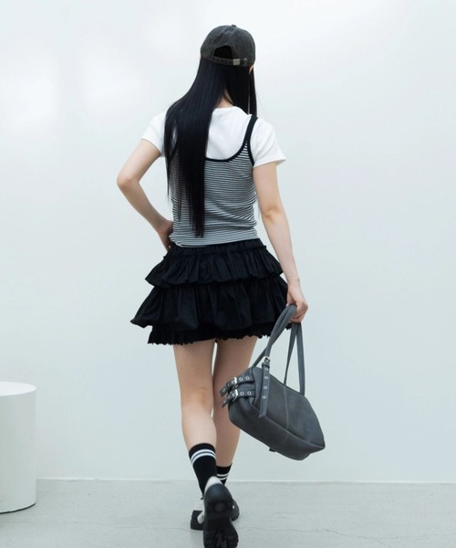 3.3 Field Trip （3.3フィールドトリップ）の「3.3 Field Trip／レースミニスカート（スカート・レディース・ブラック/アイボリー・FREE）」の16枚目の写真