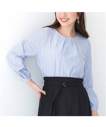 IEDIT Tシャツ感覚で着られるカットソーストライプブラウス