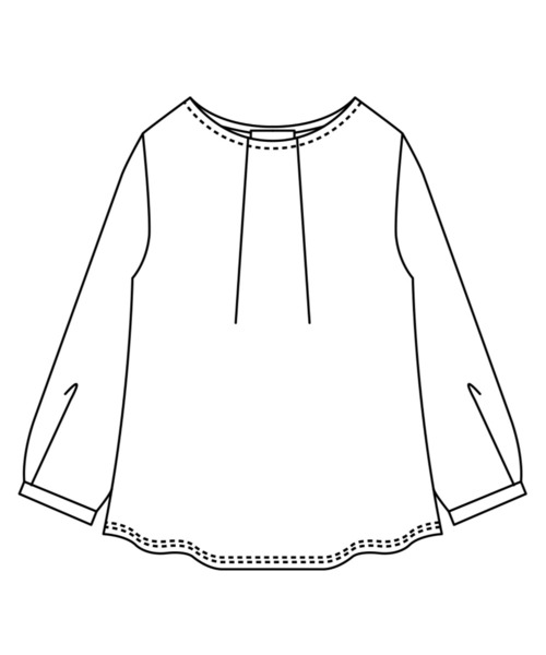 ブラウス シャツ ＩＥＤＩＴ　Ｔシャツ感覚で着られるカットソーストライプブラウス レディース IEDIT[イディット] Tシャツ感覚で着られるカットソーストライプ