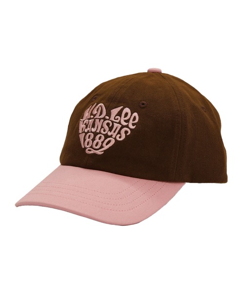 Lee(リー)の「Lee/リー キャップ COTTON TWILL ハートキャップ 251076605(キャップ・メンズ・アイボリー/ピンク/グリーン/チャコールグレー/ライトグリーン/ブラウン/ブラック/ホワイト×ブルー・FREE)」の5枚目の写真