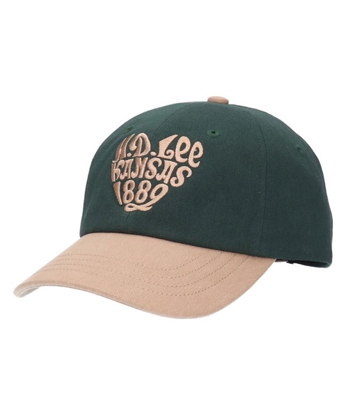 Lee(リー)の「Lee/リー キャップ COTTON TWILL ハートキャップ 251076605(キャップ・メンズ・アイボリー/ピンク/グリーン/チャコールグレー・FREE)」の3枚目の写真