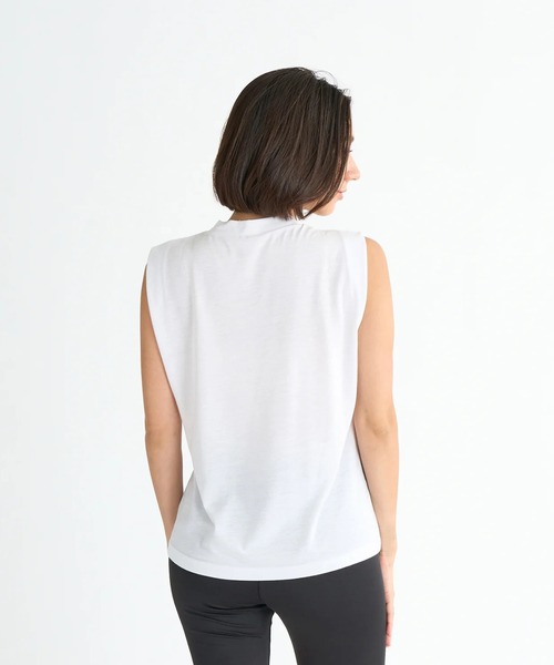ROXY（ロキシー）の「SWAY IN THE MORNING /ロキシーロゴワンポイントノースリーブトップス（Tシャツ/カットソー・レディース・オレンジ/ホワイト/ブラック・LARGE/MEDIUM/SMALL）」の7枚目の写真