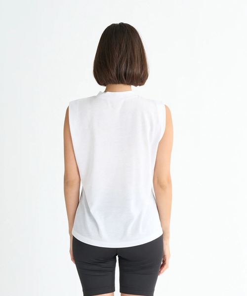 ROXY（ロキシー）の「SWAY IN THE MORNING /ロキシーロゴワンポイントノースリーブトップス（Tシャツ/カットソー・レディース・オレンジ/ホワイト/ブラック・LARGE/MEDIUM/SMALL）」の5枚目の写真