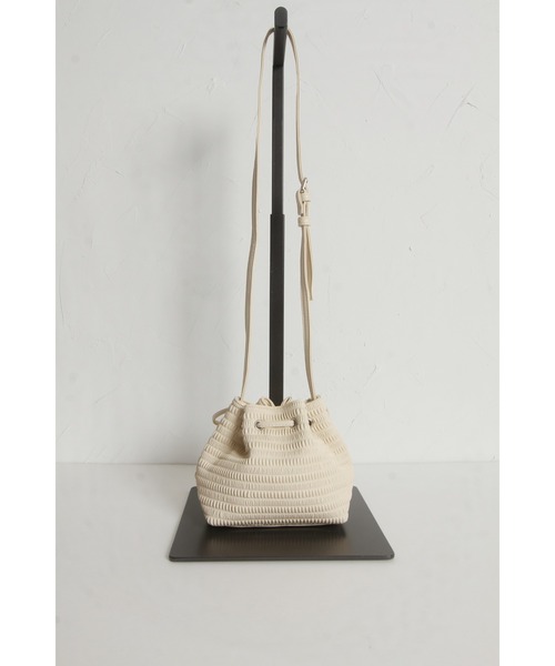 &. NOSTALGIA(アンドドットノスタルジア)の「【ZOZO限定】メッシュリボンショルダーバッグ(ショルダーバッグ・レディース・アイボリー/ブラック・FREE)」の9枚目の写真