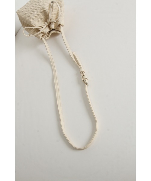 &. NOSTALGIA(アンドドットノスタルジア)の「【ZOZO限定】メッシュリボンショルダーバッグ(ショルダーバッグ・レディース・アイボリー/ブラック・FREE)」の10枚目の写真