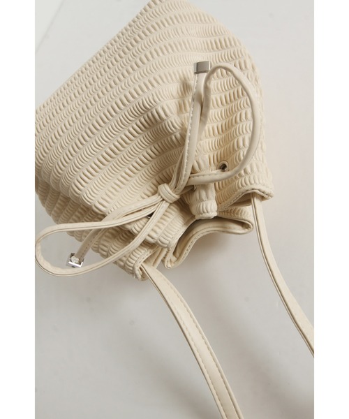 &. NOSTALGIA(アンドドットノスタルジア)の「【ZOZO限定】メッシュリボンショルダーバッグ(ショルダーバッグ・レディース・アイボリー/ブラック・FREE)」の12枚目の写真