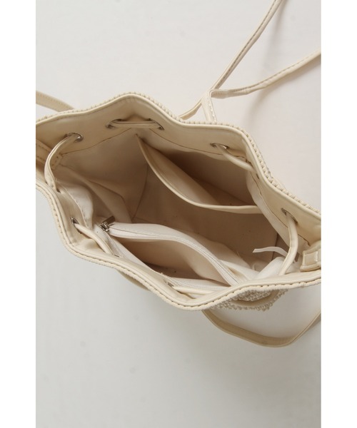 &. NOSTALGIA(アンドドットノスタルジア)の「【ZOZO限定】メッシュリボンショルダーバッグ(ショルダーバッグ・レディース・アイボリー/ブラック・FREE)」の15枚目の写真