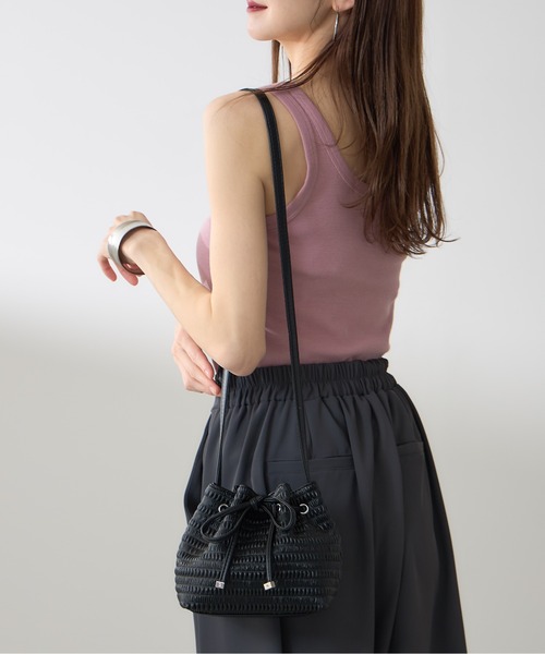 &. NOSTALGIA(アンドドットノスタルジア)の「【ZOZO限定】メッシュリボンショルダーバッグ(ショルダーバッグ・レディース・アイボリー/ブラック・FREE)」の22枚目の写真