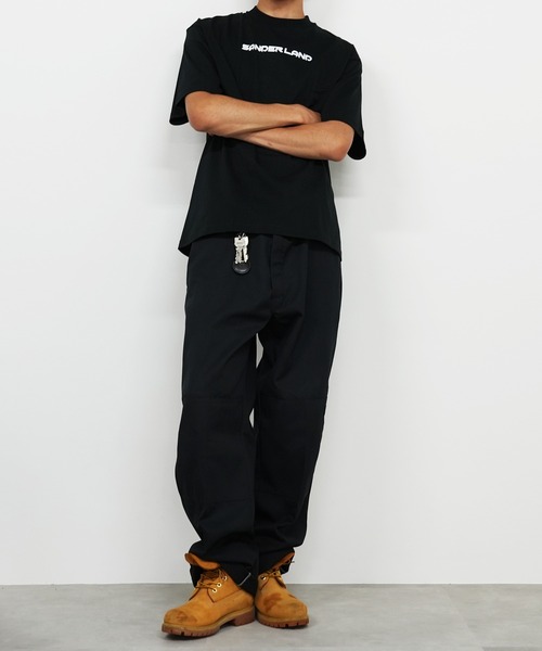 BASIS(ベイシス)の「SANDER LAND 7.1oz オープンエンド センターロゴ ラギットTシャツ(Tシャツ/カットソー・メンズ・ホワイト/ブラック・X-LARGE/SMALL/MEDIUM/LARGE)」の5枚目の写真