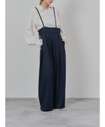 DOLLUPOOPS | ベロアサス付パンツ(スラックス)