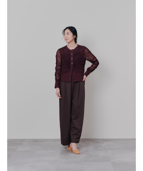 DOLLUPOOPS（ドールアップウップス）の「ベロアサス付パンツ（スラックス・レディース・チャコールグレー/ブラック/ブラウン・38）」の12枚目の写真