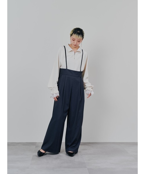 DOLLUPOOPS（ドールアップウップス）の「ベロアサス付パンツ（スラックス・レディース・チャコールグレー/ブラック/ブラウン・38）」の9枚目の写真