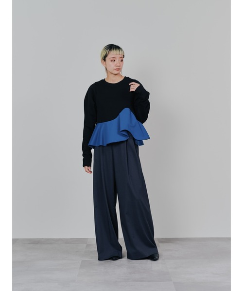 DOLLUPOOPS（ドールアップウップス）の「ベロアサス付パンツ（スラックス・レディース・チャコールグレー/ブラック/ブラウン・38）」の10枚目の写真