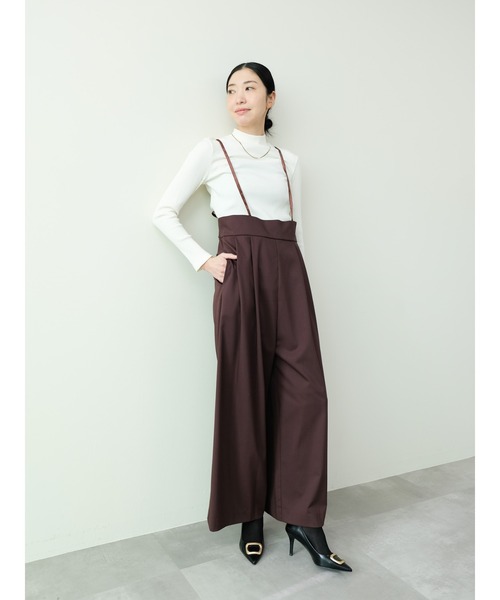 DOLLUPOOPS（ドールアップウップス）の「ベロアサス付パンツ（スラックス・レディース・チャコールグレー/ブラック/ブラウン・38）」の4枚目の写真