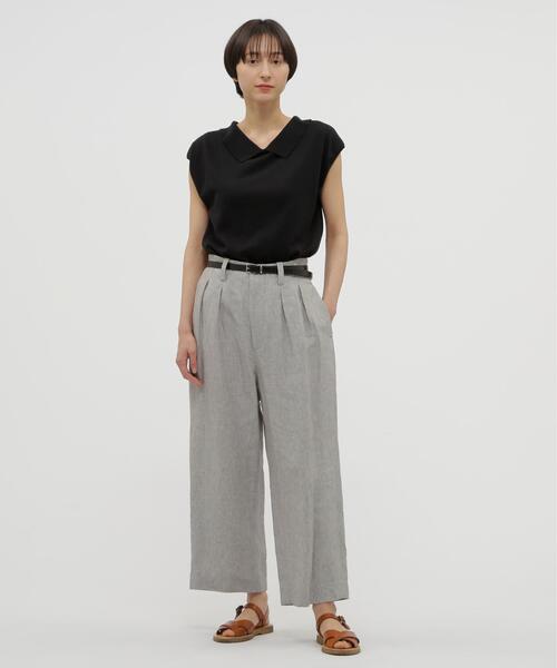 MARGARET HOWELL(マーガレットハウエル)の「FINE COTTON LINEN(ニット/セーター・レディース・ブルー/ブラック・2)」の11枚目の写真