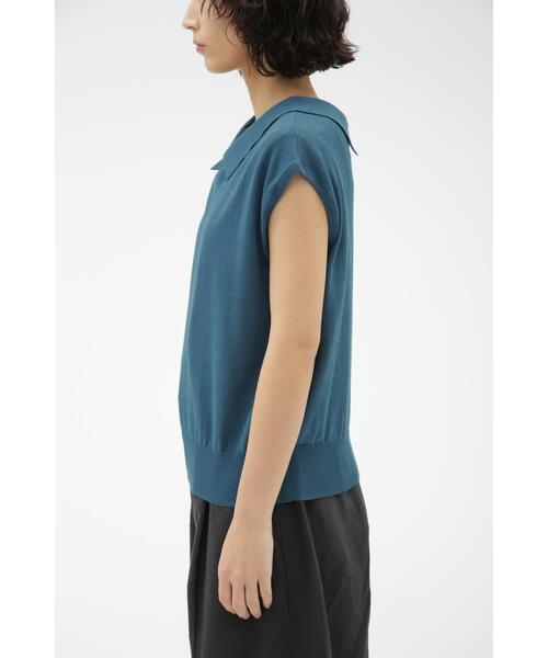 MARGARET HOWELL(マーガレットハウエル)の「FINE COTTON LINEN(ニット/セーター・レディース・ブルー/ブラック・2)」の16枚目の写真