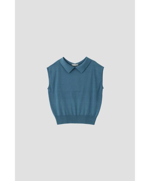 MARGARET HOWELL(マーガレットハウエル)の「FINE COTTON LINEN(ニット/セーター・レディース・ブルー/ブラック・2)」の17枚目の写真