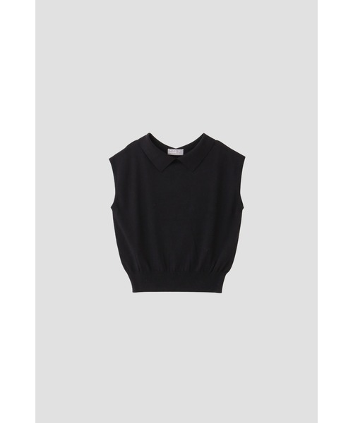 MARGARET HOWELL(マーガレットハウエル)の「FINE COTTON LINEN(ニット/セーター・レディース・ブルー/ブラック・2)」の4枚目の写真