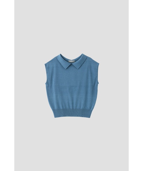 MARGARET HOWELL(マーガレットハウエル)の「FINE COTTON LINEN(ニット/セーター・レディース・ブルー/ブラック・2)」の9枚目の写真