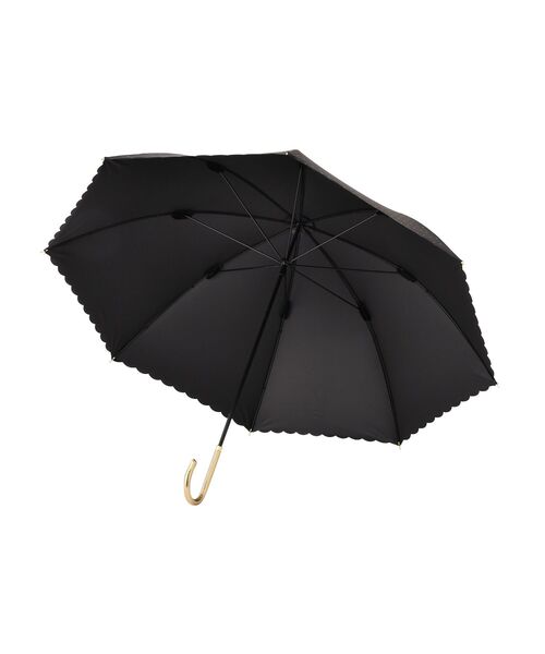 Francfranc(フランフラン)の「【遮光率・UVカット率100%生地使用】ドットグリッターヒートカット 長傘 58cm ブラック 日傘 雨傘 晴雨兼用(長傘・レディース・ブラック・FREE)」の4枚目の写真