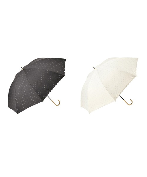 Francfranc(フランフラン)の「【遮光率・UVカット率100%生地使用】ドットグリッターヒートカット 長傘 58cm ブラック 日傘 雨傘 晴雨兼用(長傘・レディース・ブラック・FREE)」の9枚目の写真