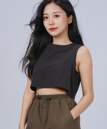 DURAS（デュラス）の「雑誌掲載｜テーラードクロップタンクトップ（タンクトップ）」