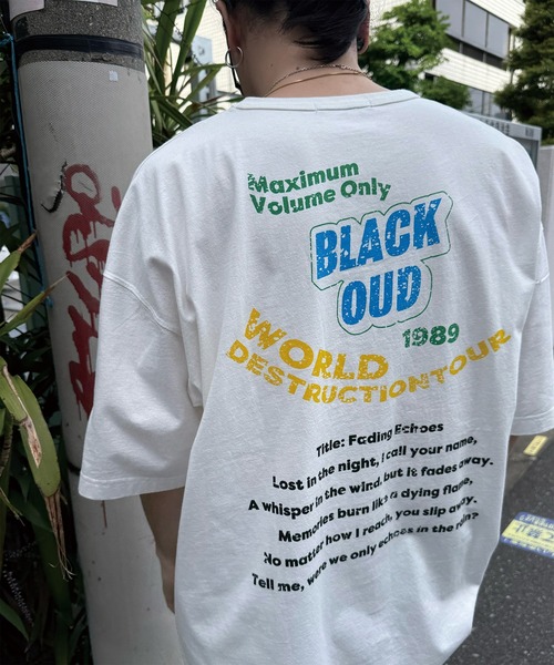 RATTLE TRAP（ラトルトラップ）の「古着風ピグメントロゴプリントTシャツ（Tシャツ/カットソー・メンズ・ブラック/ホワイト・S/M/L/LL）」の2枚目の写真