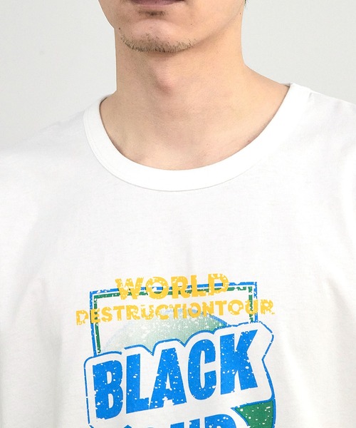 RATTLE TRAP（ラトルトラップ）の「古着風ピグメントロゴプリントTシャツ（Tシャツ/カットソー・メンズ・ブラック/ホワイト・S/M/L/LL）」の12枚目の写真