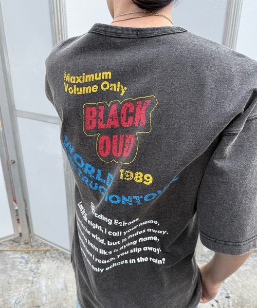 RATTLE TRAP（ラトルトラップ）の「古着風ピグメントロゴプリントTシャツ（Tシャツ/カットソー・メンズ・ブラック/ホワイト・S/M/L/LL）」の5枚目の写真