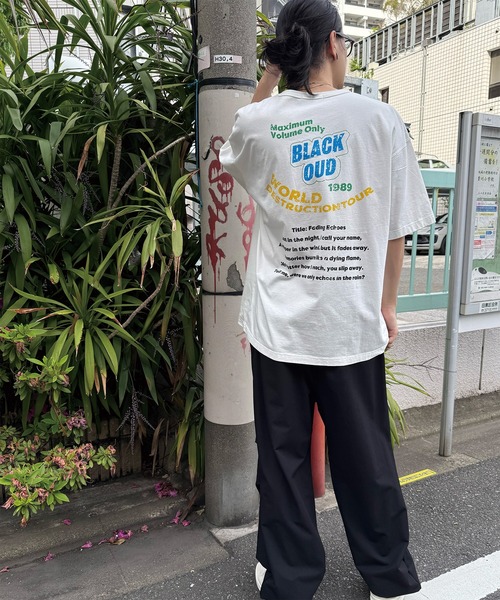 RATTLE TRAP（ラトルトラップ）の「古着風ピグメントロゴプリントTシャツ（Tシャツ/カットソー・メンズ・ブラック/ホワイト・S/M/L/LL）」の6枚目の写真