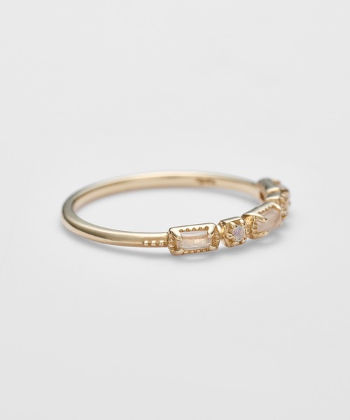 agete（アガット）の「K5ラブラドライト／クォーツリング（リング・レディース・ゴールド系その他・#13/#9/#11/#15）」の2枚目の写真