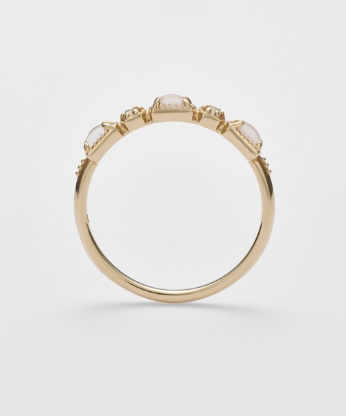 agete（アガット）の「K5ラブラドライト／クォーツリング（リング・レディース・ゴールド系その他・#13/#9/#11/#15）」の4枚目の写真