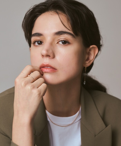 agete（アガット）の「K5ラブラドライト／クォーツリング（リング・レディース・ゴールド系その他・#13/#9/#11/#15）」の5枚目の写真