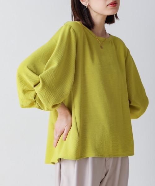 ブージュルード Bou Jeloud 麻ライクシャツTUN （YELLOW） ブージュルード Bou Jeloud 麻ライクシャツTUN （YELLOW