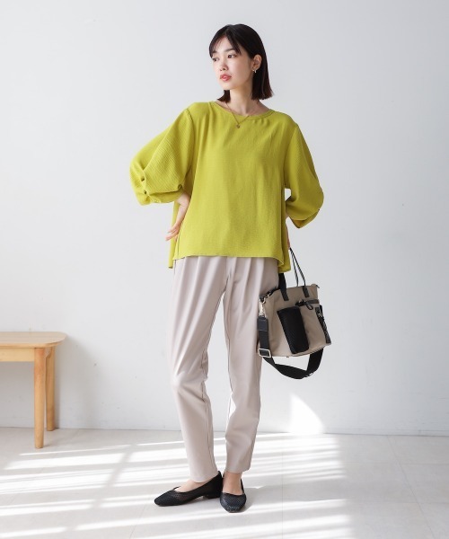 ブージュルード Bou Jeloud 麻ライクシャツTUN （YELLOW） ブージュルード Bou Jeloud 麻ライクシャツTUN （YELLOW