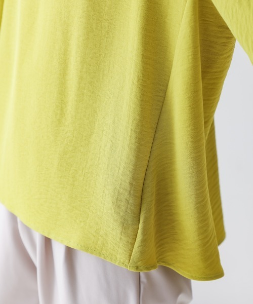 ブージュルード Bou Jeloud 麻ライクシャツTUN （YELLOW） ブージュルード Bou Jeloud 麻ライクシャツTUN （YELLOW
