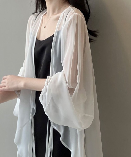 セール】シアーシャツ カーディガン（シャツ/ブラウス）｜Dream