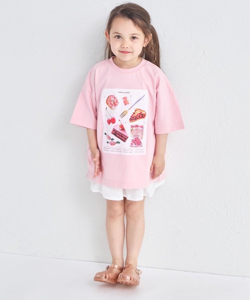 pairmanon(ペアマノン)の「フラワーレース ティアードスカッツ(スカート・キッズ・ホワイト/ブラック・90/150/140/100/110/120/130)」の17枚目の写真