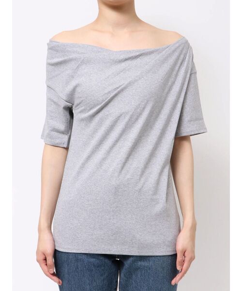 tシャツ タックデザインオフショルTee レディース タックデザインオフショルTee（Tシャツ/カットソー）｜Ungrid