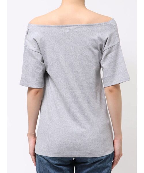 Ungrid（アングリッド）の「タックデザインオフショルTee（Tシャツ/カットソー・レディース・グレー/アイボリー/ブラック/グリーン・FREE）」の13枚目の写真